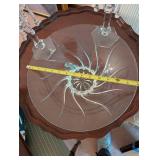 Crystal Glass Bowl and Candle Holder Set with Elegant Design