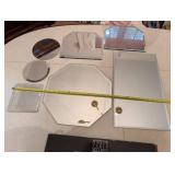 Set of Unique Decorative Mirror Table Settings