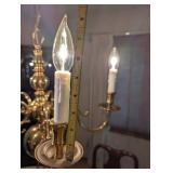 Elegant Brass Chandelier with 5 Candle-Style Lights