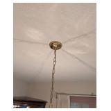 Elegant Brass Chandelier with 5 Candle-Style Lights