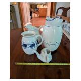 Collection of 4 Vintage Ceramic Pitchers and Creamer