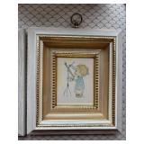 Set of 2 Vintage Framed Prints by Patsy Clark