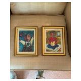 Pair of Framed Elaine Rose Lanoue Paintings