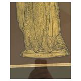 Framed Rubbing of Anne Boleyn from London, 1983