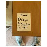 Framed Rubbing of Anne Boleyn from London, 1983