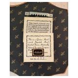 Vintage Hand-Colored Art Gravure in Ornate Gold Frame by Gabberts