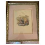 Framed Artwork of Amsterdam Boat Scene by Cornelis Jet