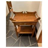 Vintage Wooden Console Table with Drawer