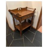 Vintage Wooden Console Table with Drawer