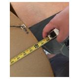 Round Gold-Framed Wall Mirror, 28 Inch Diameter