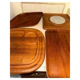 Set of 4 Teakwood Cheese and Cutting Boards