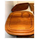 Set of 4 Teakwood Cheese and Cutting Boards
