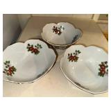 Imari Porcelain Bowl Collection with Floral Motifs