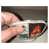 Imari Porcelain Bowl Collection with Floral Motifs