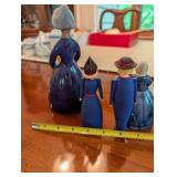 Set of 4 Vintage European Hand-Painted Figurines