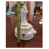 Vintage Enesco Wedding Cake Topper Music Box