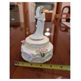 Vintage Enesco Wedding Cake Topper Music Box
