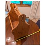 Wooden Magazine Rack with Handle