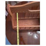 Wooden Magazine Rack with Handle