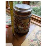 Intricate Carved Vintage Beer Stein