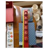 Collection of Hand-Painted Wooden Scandinavian Rosemaling Folk Art Items with Painted Crafts Book