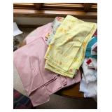 Collection of Assorted Tablecloths and Linens