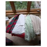 Collection of Assorted Tablecloths and Linens