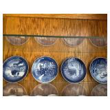 Collection of B&G and Royal Copenhagen Christmas Plates