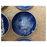Collection of B&G and Royal Copenhagen Christmas Plates