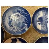 Collection of B&G and Royal Copenhagen Christmas Plates