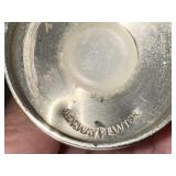 Set of 4 Vintage Norway Pewter Candle Holders