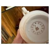 Collection of 13 Vintage Floral Porcelain Mugs from Germany and England