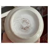 Collection of 13 Vintage Floral Porcelain Mugs from Germany and England