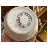 Set of 11 Vintage Porcelain Sentiment Cups & Figurine