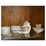 Collection of Antique and Vintage Porcelain Tea Set Pieces