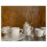 Collection of Antique and Vintage Porcelain Tea Set Pieces