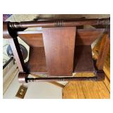 Vintage Wooden Tea Trolley with Two-Tier Design