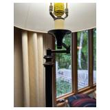 Victorian-Style Floor Lamp with Tapered Shade