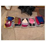 Assorted Collection of Scarves, Hats, Gloves, and Caps