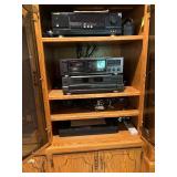 Audio Equipment Collection Including Sherwood Receiver and Onkyo Tape Deck