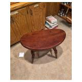 Vintage Shaker Style Wooden Half-Moon Console Table