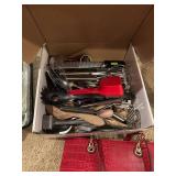 Assorted Kitchen Utensils and Pyrex Baking Dishes Set