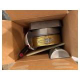 Assorted Kitchen Utensils and Pyrex Baking Dishes Set