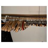 Collection of Wooden and Padded Hangers with Storage Cubes