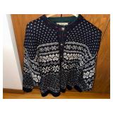 XL L.L. Bean Wool Knit Sweater with Snowflake Pattern