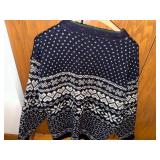 XL L.L. Bean Wool Knit Sweater with Snowflake Pattern