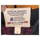 Dale of Norway Wool Sweater, Size L, Norwegian Craftsmanship