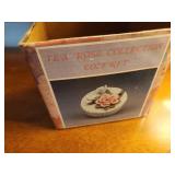 Tea Rose Collection Porcelain Trinket Box with Flower Design