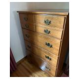 Vintage E. B. Allen Baumritter 6-Drawer Wooden Dresser