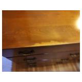 Vintage Baumritter Dan Allen Dresser with Mirror and Lamps